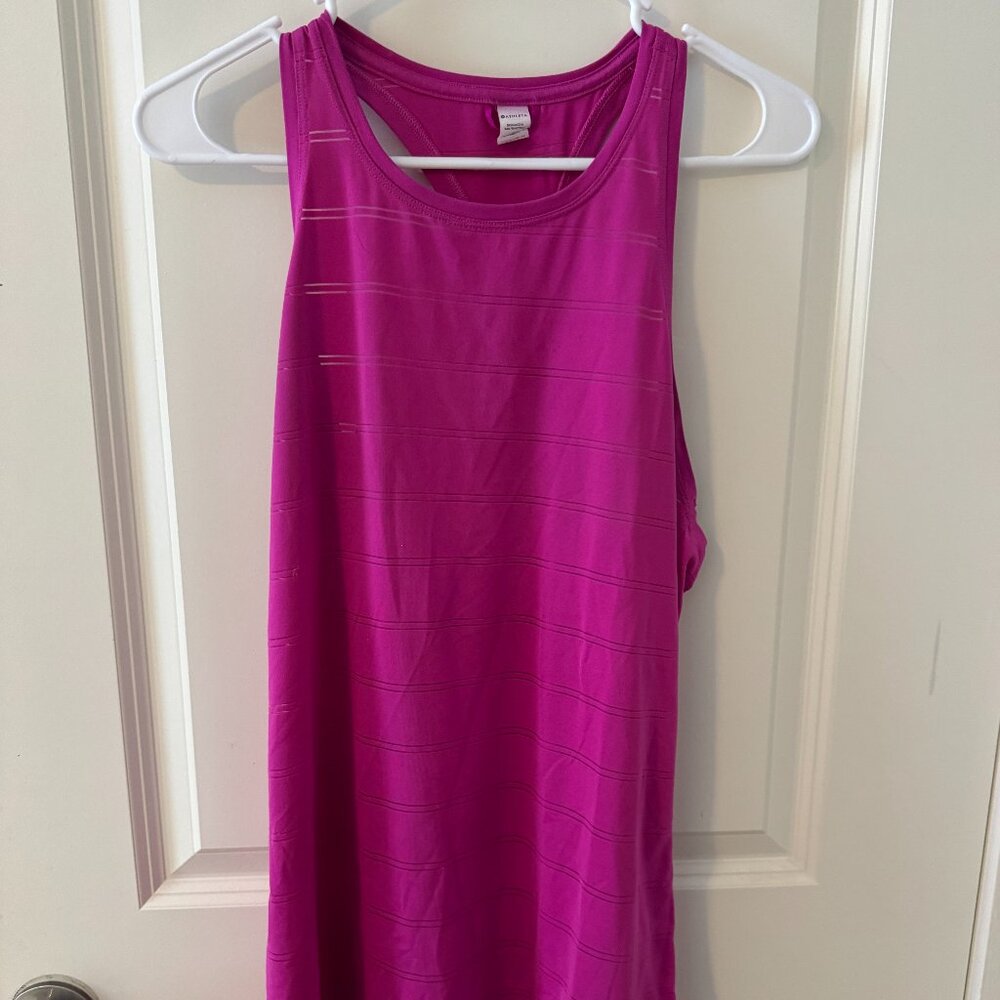 Athleta Workout Racerback Tank, Hot Pink, Small